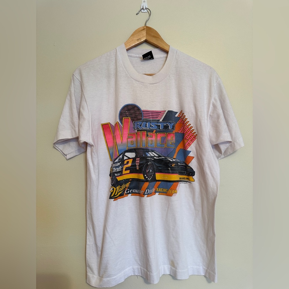 Rusty Wallace vintage nascar single stitch tshirt